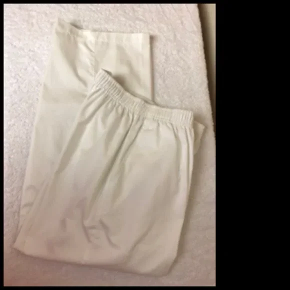 Cabin Creek Casual Cotton Blend Elastic Waist Slacks With Pockets Size 12 - Picture 8 of 8